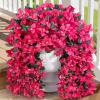Lifewit Artificial Bougainvillea Flowers, 2 PCS Plastic Long Trailing Vines Fake Flowers for Outdoor Indoor Garden Porch Patio Balcony Decor, UV Resistant, Hot Pink(Hot Pink)