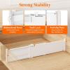 Lifewit 5″ Tall 4 Pack Drawer Dividers, 30-47cm/11.5-18.5″ Expandable Drawer Divider for Clothes, Adjustable Dresser Drawer Organizers, Drawers Separators for Dresser/Bathroom/Closet/Kitchen White(5)