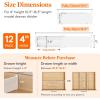 Lifewit 5″ Tall 4 Pack Drawer Dividers, 30-47cm/11.5-18.5″ Expandable Drawer Divider for Clothes, Adjustable Dresser Drawer Organizers, Drawers Separators for Dresser/Bathroom/Closet/Kitchen White(12)