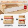 Lifewit 5″ Tall 4 Pack Drawer Dividers, 30-47cm/11.5-18.5″ Expandable Drawer Divider for Clothes, Adjustable Dresser Drawer Organizers, Drawers Separators for Dresser/Bathroom/Closet/Kitchen White(5)