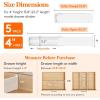 Lifewit 5″ Tall 4 Pack Drawer Dividers, 30-47cm/11.5-18.5″ Expandable Drawer Divider for Clothes, Adjustable Dresser Drawer Organizers, Drawers Separators for Dresser/Bathroom/Closet/Kitchen White(5)
