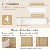 Lifewit 5″ Tall 4 Pack Drawer Dividers, 30-47cm/11.5-18.5″ Expandable Drawer Divider for Clothes, Adjustable Dresser Drawer Organizers, Drawers Separators for Dresser/Bathroom/Closet/Kitchen White(4)