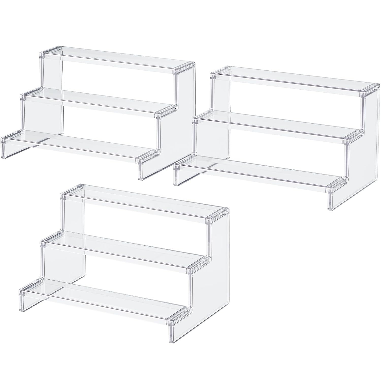 image:imageLifewit Perfume Organizer Cupcake Stand ToolFree Assembly Plastic Display Shelf for VanityRoom Dcor Bedroom Storage Organization 3 Tier 12 Inch 3 Pcs3
