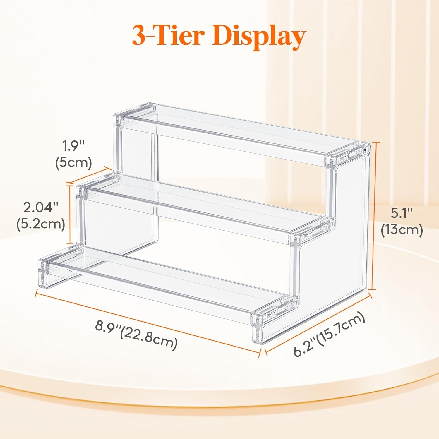 image:imageLifewit Perfume Organizer Cupcake Stand ToolFree Assembly Plastic Display Shelf for VanityRoom Dcor Bedroom Storage Organization 3 Tier 12 Inch 3 Pcs3