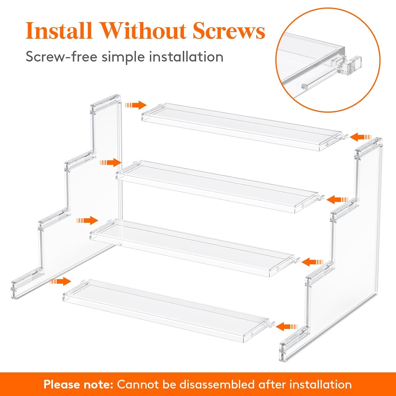 image:imageLifewit Perfume Organizer Cupcake Stand ToolFree Assembly Plastic Display Shelf for VanityRoom Dcor Bedroom Storage Organization 3 Tier 12 Inch 3 Pcs3