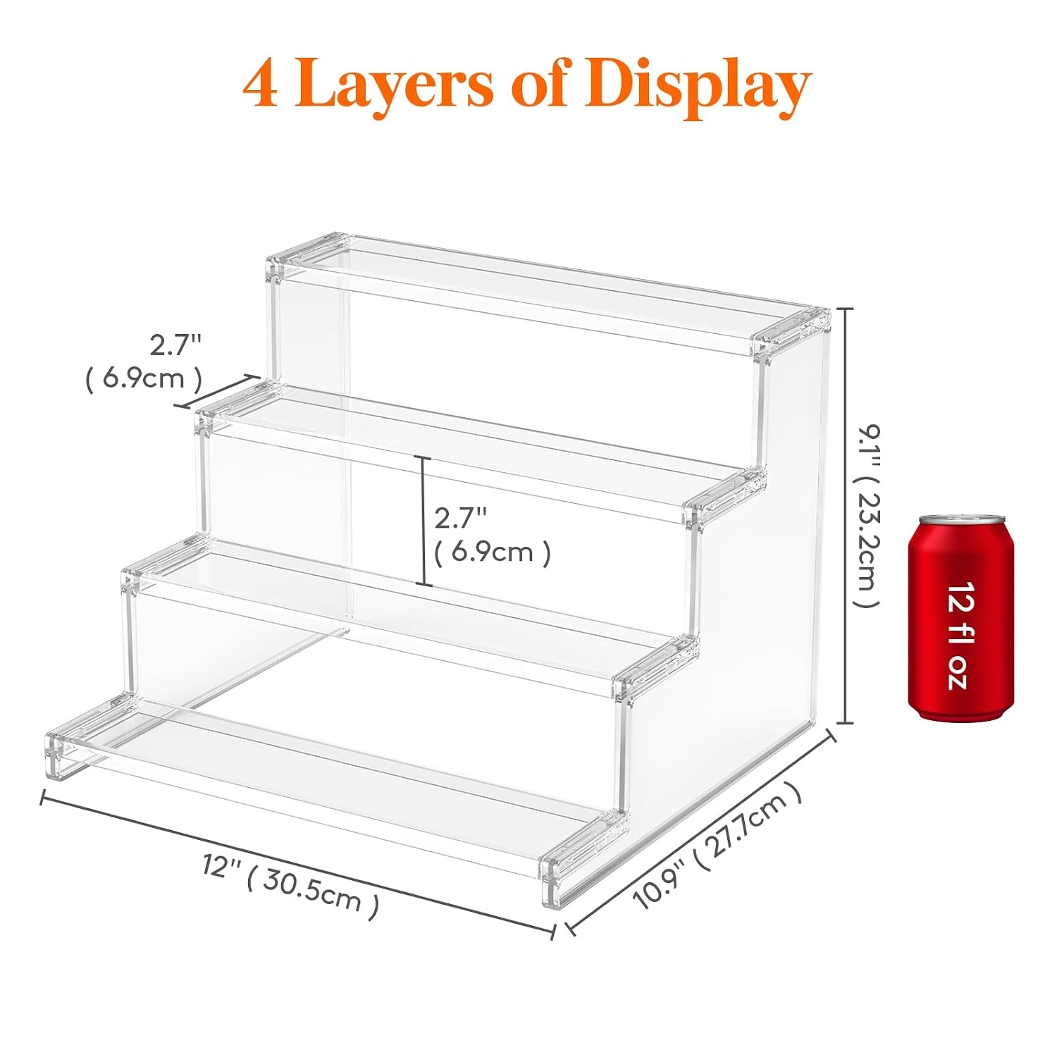 image:imageLifewit Perfume Organizer Cupcake Stand ToolFree Assembly Plastic Display Shelf for VanityRoom Dcor Bedroom Storage Organization 3 Tier 12 Inch 3 Pcs3