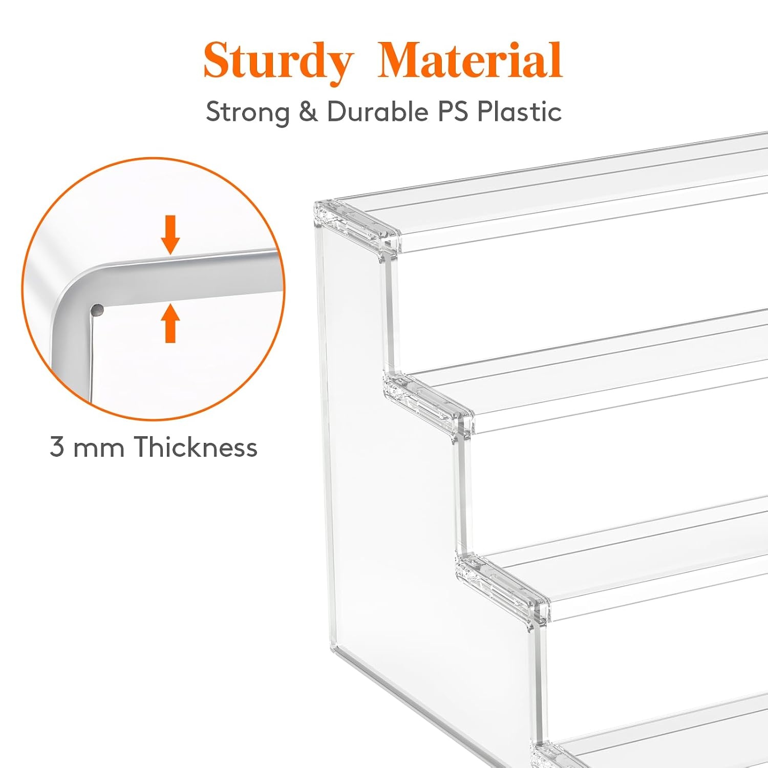 image:imageLifewit Perfume Organizer Cupcake Stand ToolFree Assembly Plastic Display Shelf for VanityRoom Dcor Bedroom Storage Organization 3 Tier 12 Inch 3 Pcs3